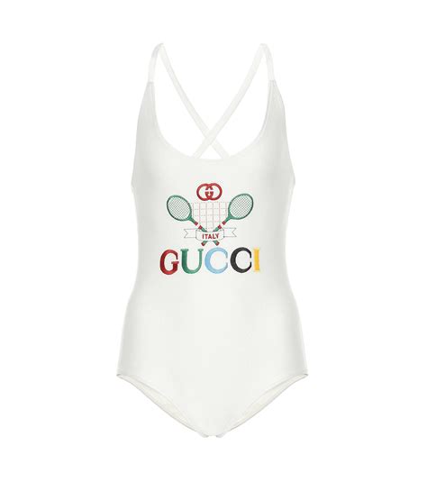 gucci one piece bathing suit white|Gucci inspired bathing suit.